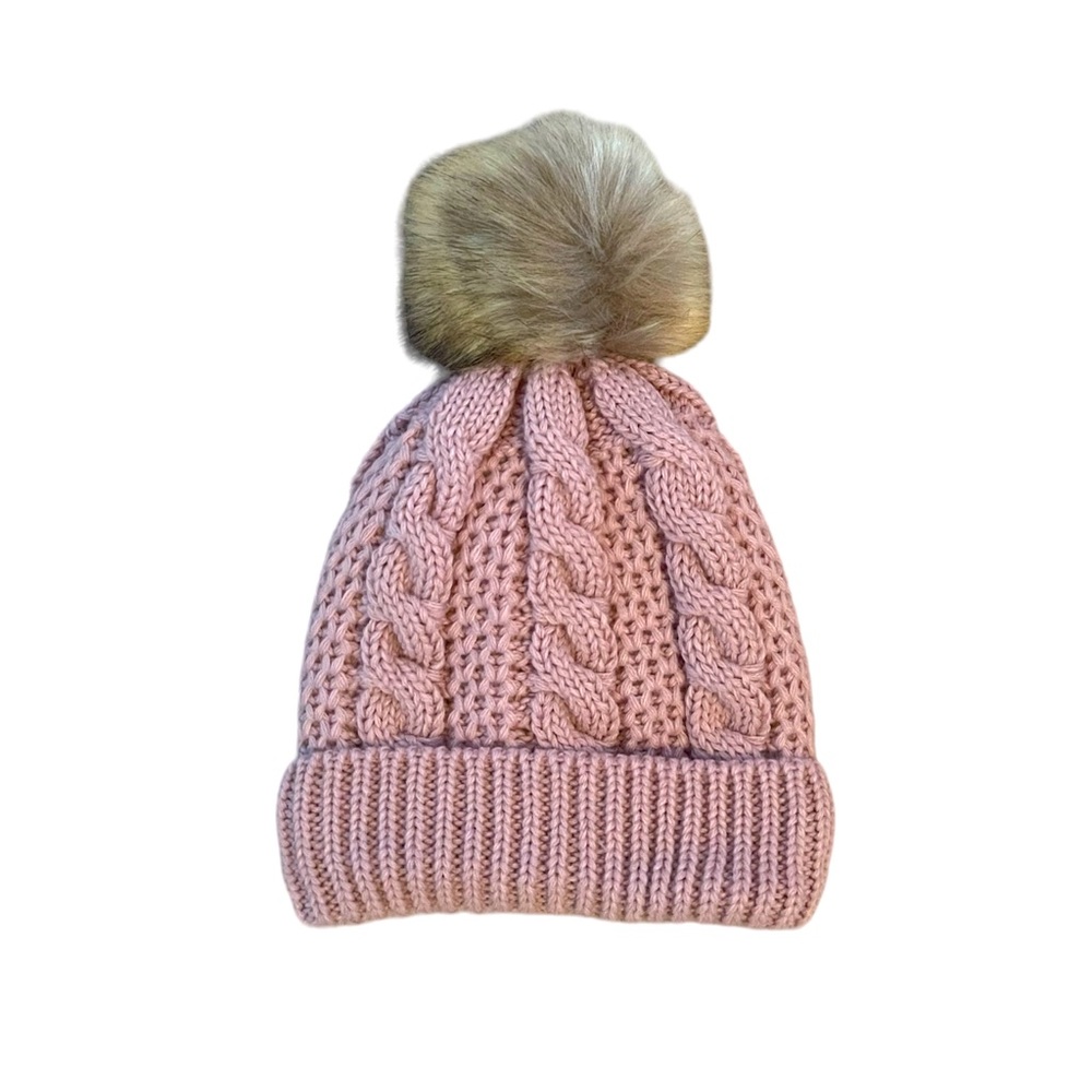 Pink knitted Toque